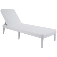 Lagoon Tahiti Lounger And Mallorca Side Table With Six Colours (White)