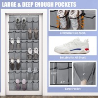 Over The Door Shoe Organizers 35 Mesh Pockets Hanging Shoe Organizer Shoe Rack For Closet Entryway Bedroom Bathroom Pantry Shoe