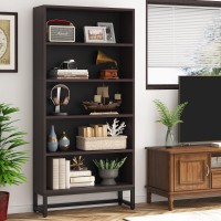 Tribesigns Tall Bookcase And Bookshelf 708 Large Bookcases Organizer With 5Tier Storage Shelves Heavy Duty Freestanding