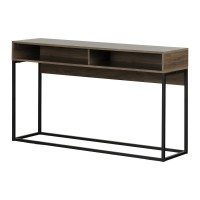 Mezzy Console Table Brown Walnut