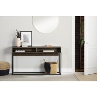 Mezzy Console Table Brown Walnut