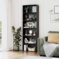 Fotosok 6Tier Open Bookcase And Bookshelf Freestanding Display Storage Shelves Tall Bookcase For Bedroom Living Room And Offi