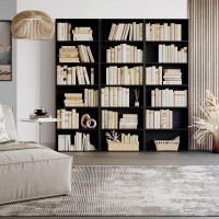 Fotosok 6Tier Open Bookcase And Bookshelf Freestanding Display Storage Shelves Tall Bookcase For Bedroom Living Room And Offi