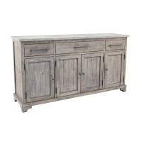 McKee Reclaimed Pine 3 Drawer 4 Door Sideboard