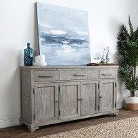 McKee Reclaimed Pine 3 Drawer 4 Door Sideboard