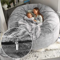 Rainbean Bean Bag Chair Coverit Was Only A Cover Not A Full Bean Bag Chair Cushion Big Round Soft Fluffy Pv Velvet Sofa Bed