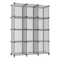 Awtatos Cube Storage Organizer Closet Storage Cubes Shelves Bookshelf Clothes Organizer Diy Plastic 12 Cube Shelves For Home Be