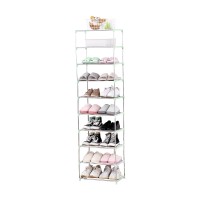 Jucaifu Stackable Small Shoe Rack Entryway Hallway And Closet Space Saving Storage And Organization 10Tier Green