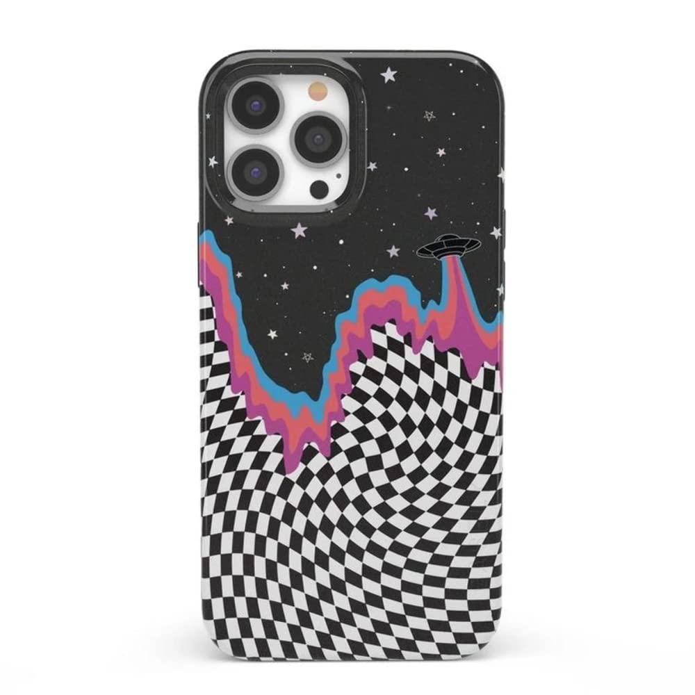 Casely Iphone 13 Pro Case Compatible With Magsafe Long Strange Drip Checkered Space Case