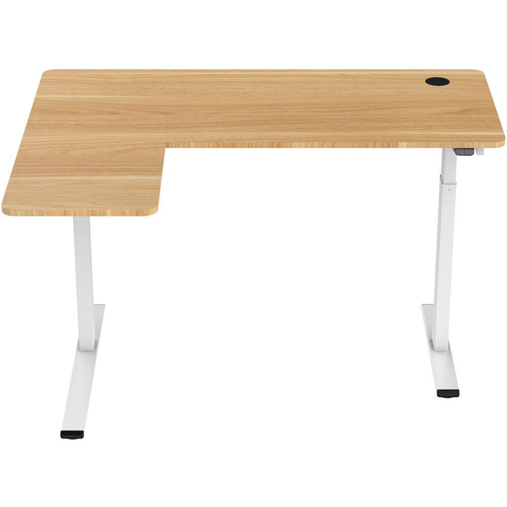 Hanover SitStand Easy Assemble LShape Desk 41 Side Arm