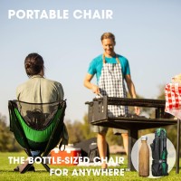 Cliq Portable Chair Camping Chairs - A Small Collapsible Portable Chair That Goes Every Where Outdoors. Compact Folding Chair For Adults That Sets Up In 5 Seconds | Camping Chair Supports 300 Lbs