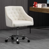 Mojay Velvet Office Swivel Chair, Vanity Chair, Fabric Desk Chair, Pretty Fancy Chair, Gold Office Chair For Girls, 360