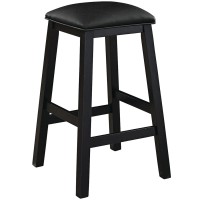 SQUARE BACKLESS BARSTOOL - ANTIQUE WHITE