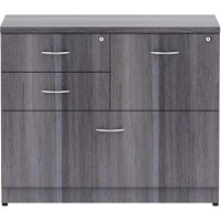Lorell Essentials File Cabinet, 4 Drawer, Weathered Charcoal