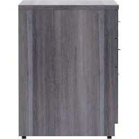 Lorell Essentials File Cabinet, 4 Drawer, Weathered Charcoal