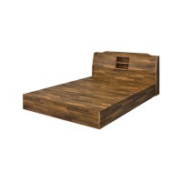 Acme Hestia Wooden Queen Platform Bed In Walnut