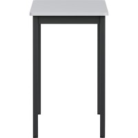 Lorell Utility Table Gray Rectangle Laminated Top Powder Coated Black Base x 5988 Table Top Width x 1813 Table Top Dept