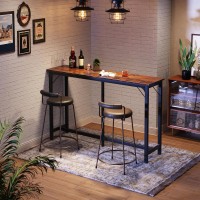 Odk 63 Inch Bar Table Bar Height Pub Table Counter Height Bar Table Rectangular High Top Kitchen Dining Counter Tables With