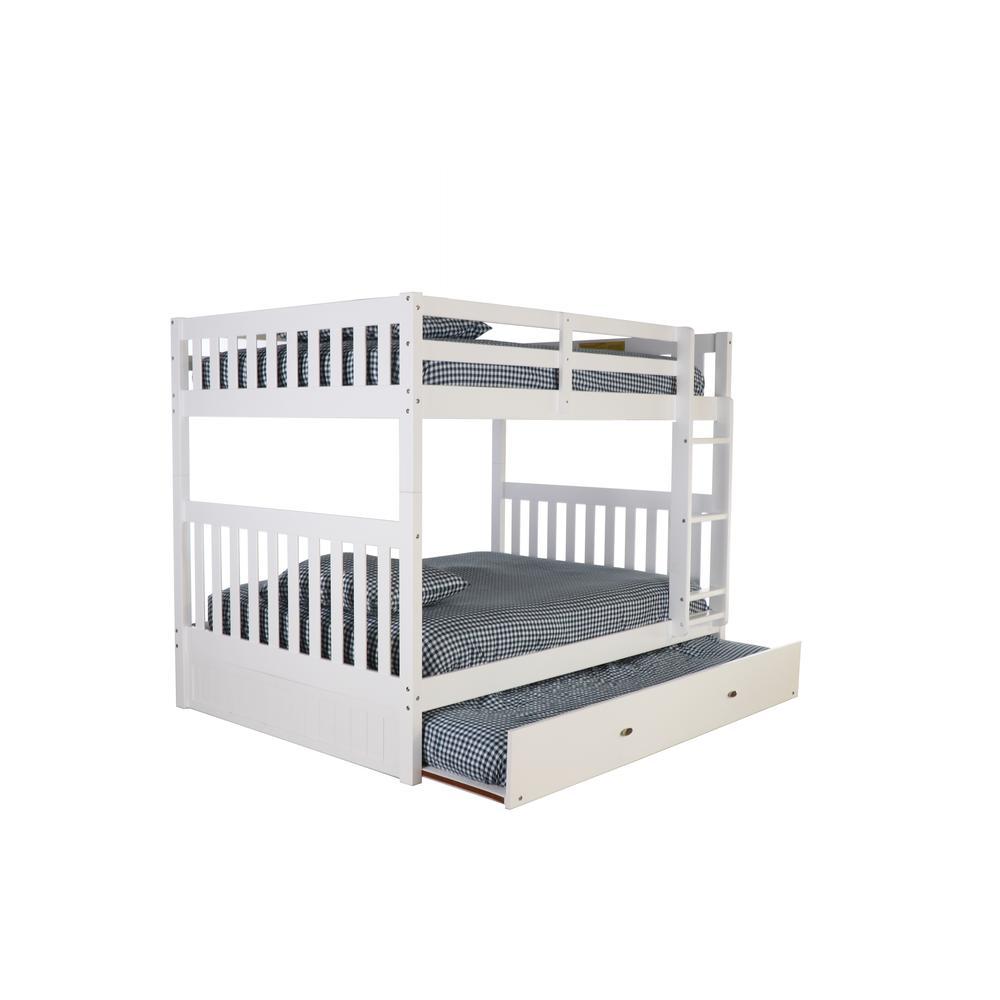 Full over Full Bunk Bed with Twin Sized Trundle