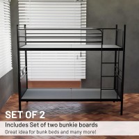 Treaton 15Inch Split Fully Assembled Bunkie Board For Mattressbed Support Twin Xl Set Of 2 Grey