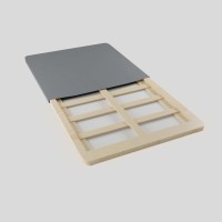 Treaton 15Inch Split Fully Assembled Bunkie Board For Mattressbed Support Twin Xl Set Of 2 Grey