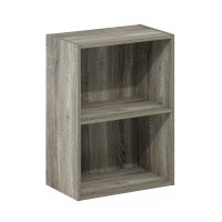 Furinno Luder 2Tier Open Shelf Bookcase French Oak