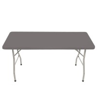 Oef Furnishings 6 Foot Folding Table 30 X 72 Charcoal