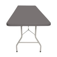 Oef Furnishings 6 Foot Folding Table 30 X 72 Charcoal