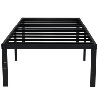 Emoda 18 Inch Twin Xl Bed Frames No Box Spring Needed Heavy Duty Xl Twin Metal Platform Bed Frame With Tall Storage Space Nois