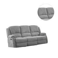 Acme Furniture Gray Motion Sofa With Pillow Top Armrest, 82