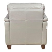 Acme Pacific Palisades Upholstery Pillow Top Arm Chair In Beige Leather