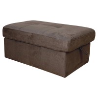 Acme Furniture Upholstered Ottman With Storage, Brown And Gold