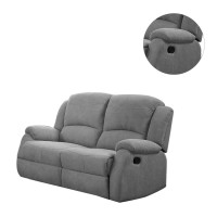 Acme Furniture Motion Loveseat With Pillow Top Armrest, Gray