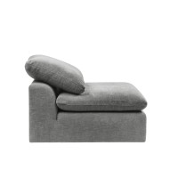 AcME Naveen Modular Armless chair in gray Linen LV01103D0102H5LE6P