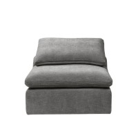 AcME Naveen Modular Armless chair in gray Linen LV01103D0102H5LE6P