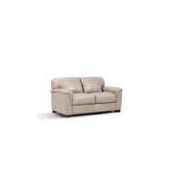 Acme Cornelia Upholstery Cushion Back Loveseat In Pearl Gray Leather