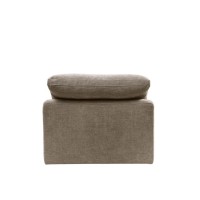 Acme Furniture Linen Upholstery Modular Armless Chair, Beige