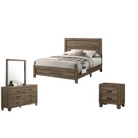 Donna Dark Walnut 4Pc Bed Set-Full