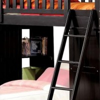 Twin Loft bed with 8 Drawers and 1 Desk, Black