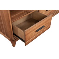 TV Console with 3 Drawers and 3 Compartments, Brown