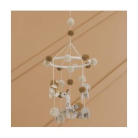 Crane Baby Mobile For Crib, Safari Nursery D?Cor For Boys And Girls, Ceiling Hanging, 11