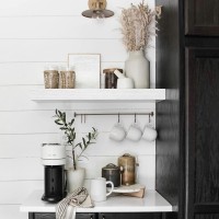 Qeeig White Floating Shelves For Wall Bathroom Shelf Bedroom Kitchen Farmhouse Modern Small Book Shelf Set Of 3 015W3