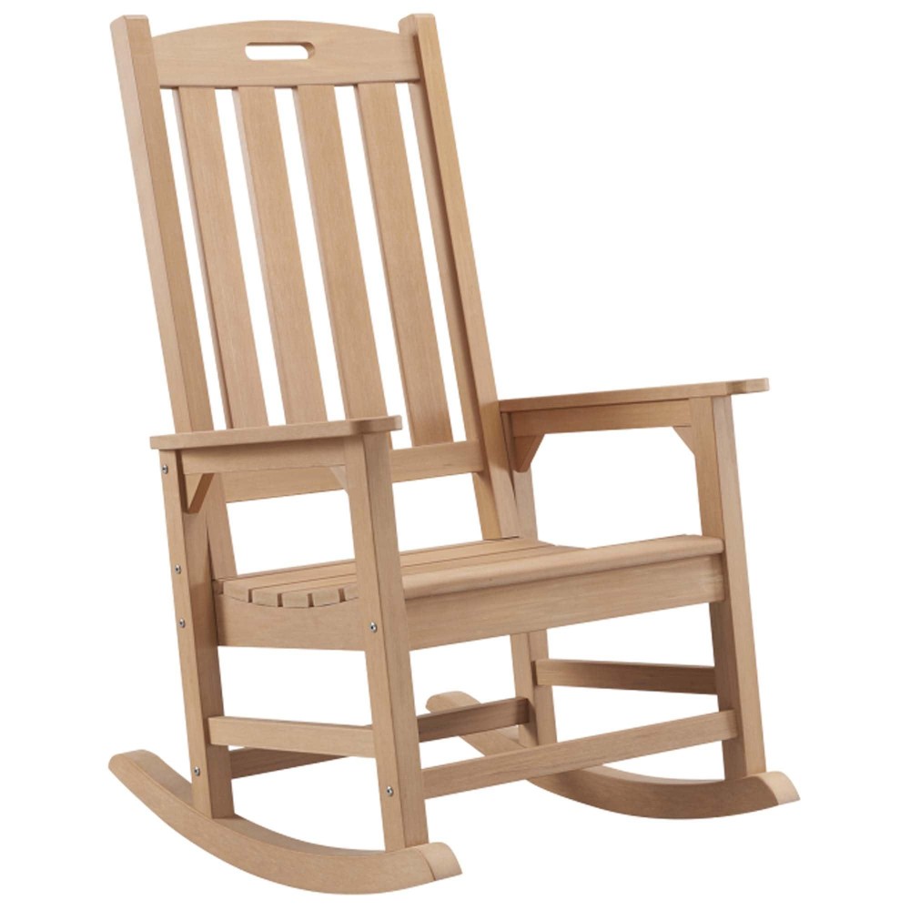 Psilvam Oversized Outdoor Rocking Chair With 21 Wide Seat And 32 Tall Backrest Preassembled With Most Components For Effo