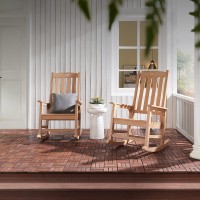 Psilvam Oversized Outdoor Rocking Chair With 21 Wide Seat And 32 Tall Backrest Preassembled With Most Components For Effo