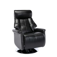 RelaxR Orleans Recliner in Black Air Leather