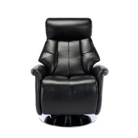 RelaxR Orleans Recliner in Black Air Leather