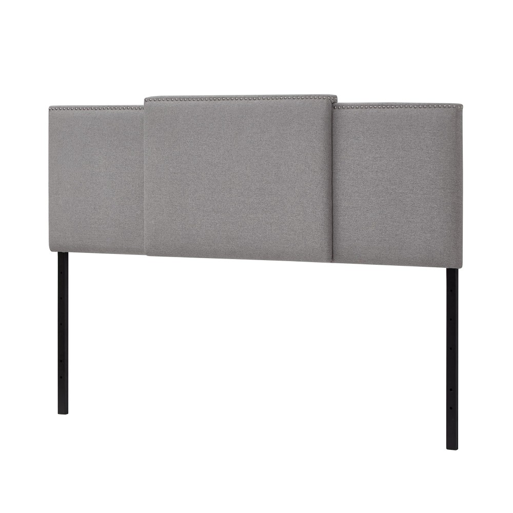 Ball & Cast Upholstered Headboard, King/Full/Queen, Grey