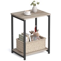 Vasagle Side Table Small End Table Nightstand For Living Room Bedroom Office Bathroom Greige And Black Ulet271B02