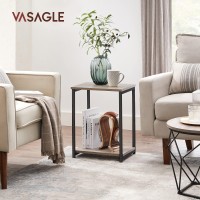 Vasagle Side Table Small End Table Nightstand For Living Room Bedroom Office Bathroom Greige And Black Ulet271B02