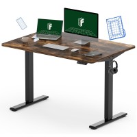 Flexispot En1 Height Adjustable Standing Desk 48 X 24 Inches Whole-Piece Desktop Ergonomic Memory Controller Electric Stand Up Desk (Black Frame + 48